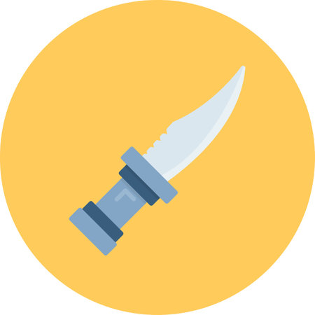 Police Knife Creative Icons Designのイラスト素材