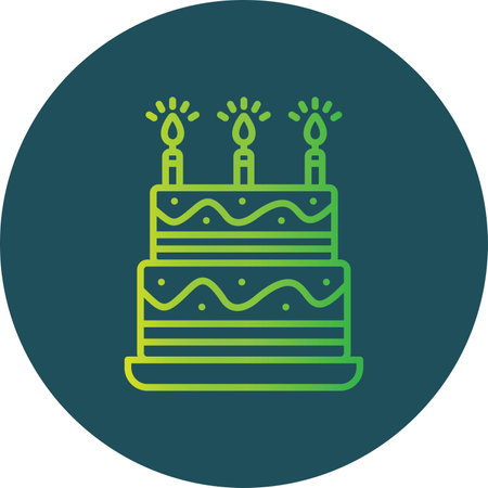 Birthday Cake Creative Icons Design