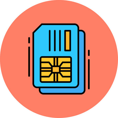 Simcard Creative Creative Icons Designs Designのイラスト素材