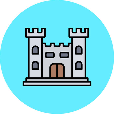 Castle Creative Creative Icons Designs Designのイラスト素材