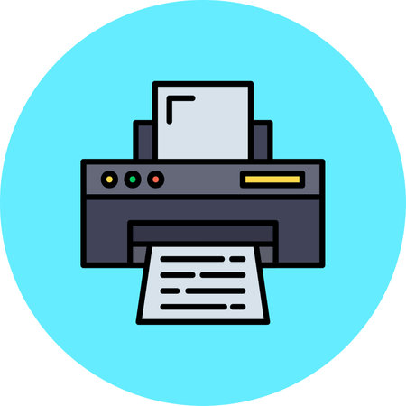Printer Creative Icons Design