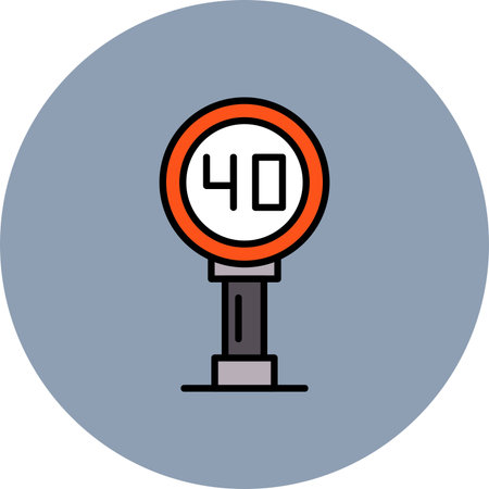 Speed Sign Creative Icons Design