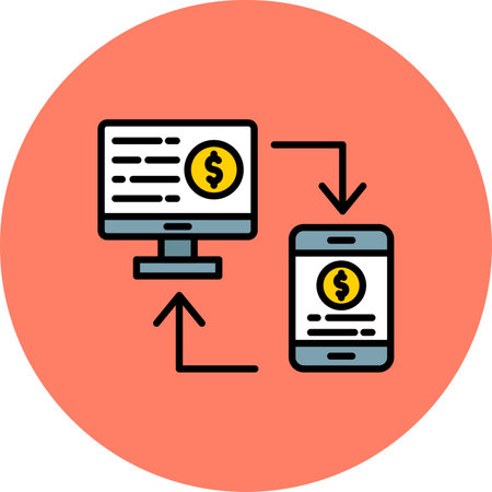 Online Transfer Creative Icons Designのイラスト素材