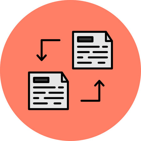 File Transfer Creative Icons Designのイラスト素材