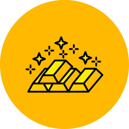 Gold Ingots Creative Creative Icons Designs Designのイラスト素材
