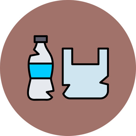 Waste Plastic Creative Creative Icons Designs Designのイラスト素材