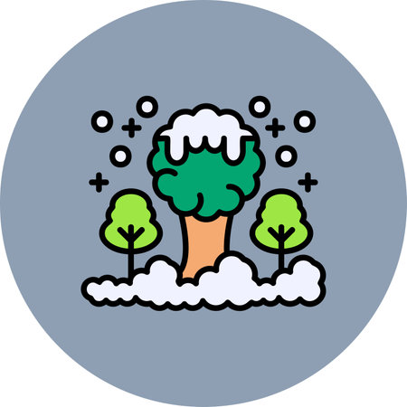 Trees Creative Icons Designのイラスト素材