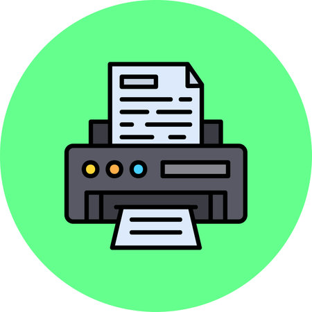 Printer Creative Icons Design