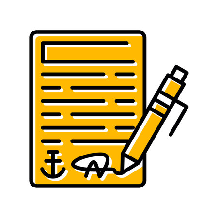 Contract Creative Creative Icons Designs Designのイラスト素材