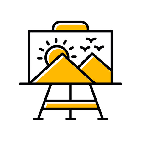 Paint Canvas Creative Creative Icons Designs Designのイラスト素材
