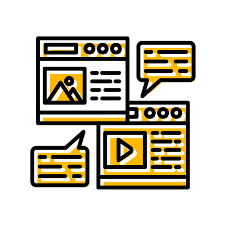 Blogging Creative Icons Designのイラスト素材