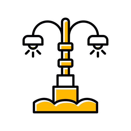 Street Lamp Creative Icons Designのイラスト素材