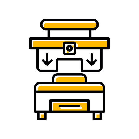 Press Machine Creative Creative Icons Designs Designのイラスト素材