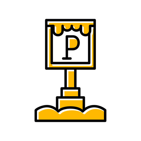 Parking Sign Creative Icons Designのイラスト素材