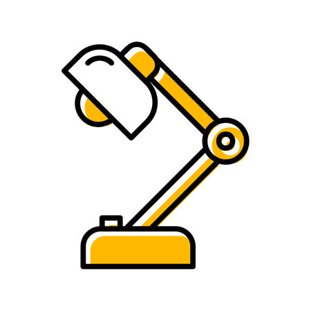 Desk Lamp Creative Icons Designのイラスト素材