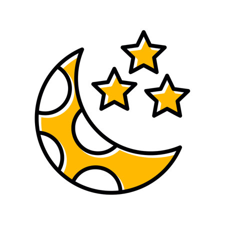 Night Creative Creative Icons Designs Designのイラスト素材