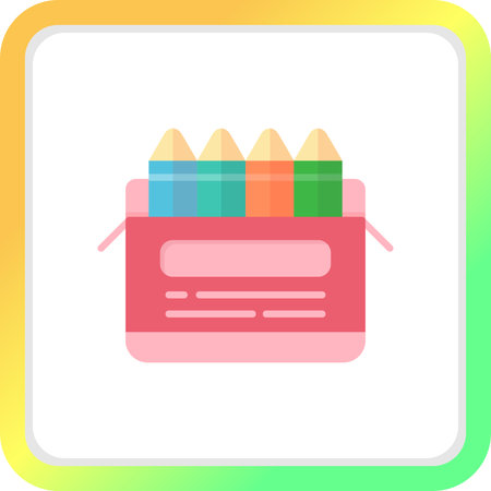 Crayons Creative Icons Designのイラスト素材