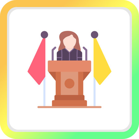 Politician Creative Creative Icons Designs Designのイラスト素材