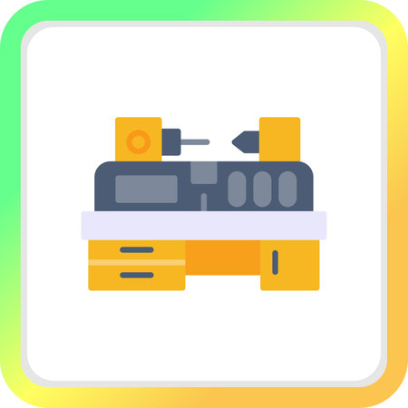 Lathe Machine Creative Creative Icons Designs Designのイラスト素材