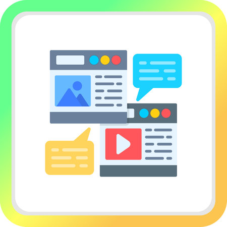 Blogging Creative Icons Designのイラスト素材