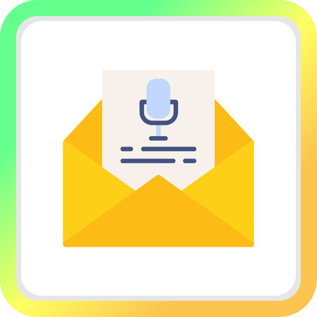 Voice Email Creative Creative Icons Designs Designのイラスト素材