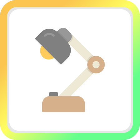 Desk Lamp Creative Icons Designのイラスト素材