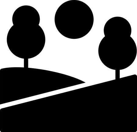 Agriculture Landscape Iconのイラスト素材