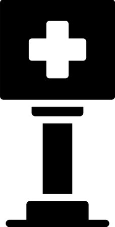 Healthcare Sign Board Iconのイラスト素材