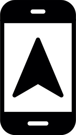 GPS navigation Iconのイラスト素材