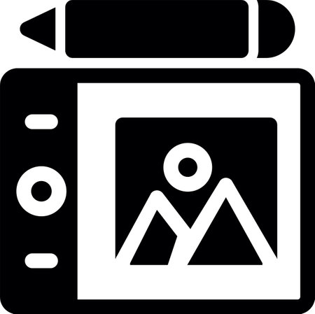 Pen Tablet Iconのイラスト素材