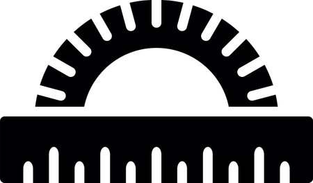 Protractor Iconのイラスト素材
