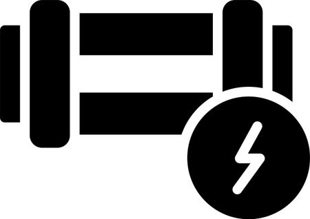 Electric Fence Iconのイラスト素材