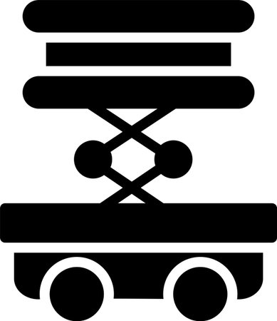 Scissor Lift Iconのイラスト素材