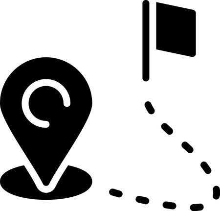 Route Iconのイラスト素材