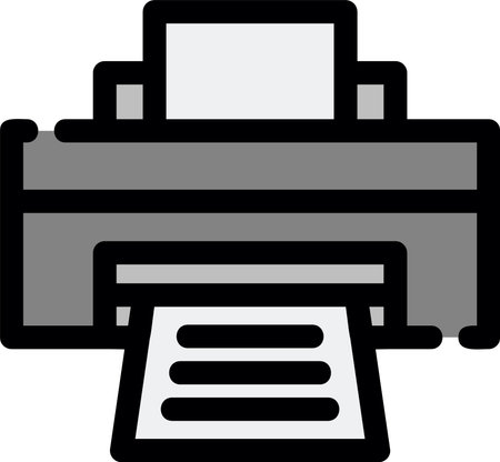 Printer Creative Icon Design