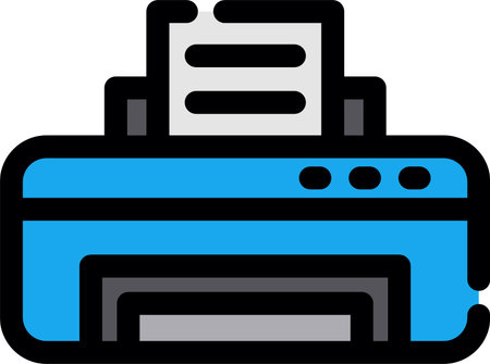 Printer Creative Icon Designのイラスト素材