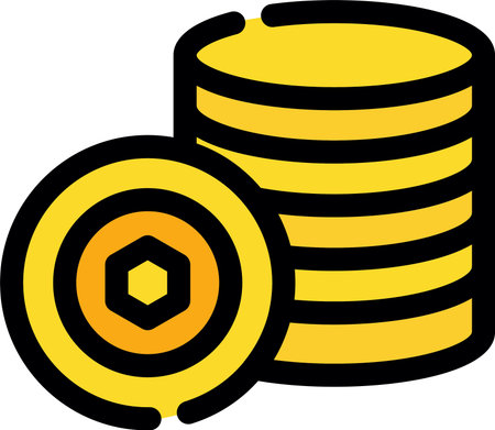 Coins Creative Icon Designのイラスト素材