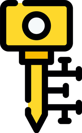 Digital Key Creative Icon Designのイラスト素材
