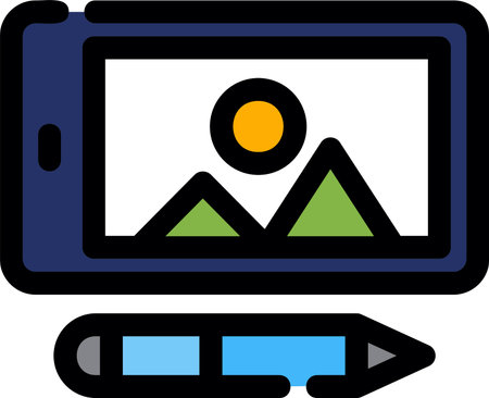 Graphic Tablet Creative Icon Designのイラスト素材