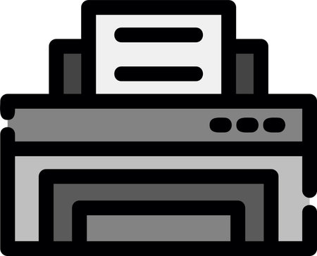 Printer Creative Icon Designのイラスト素材