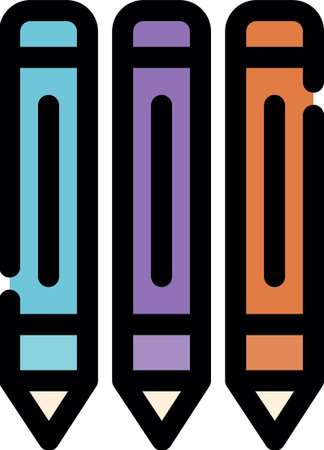 Pencils Creative Icon Designのイラスト素材