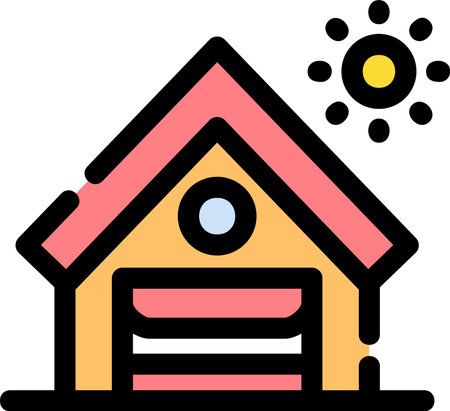 Warehouse Creative Icon Designのイラスト素材