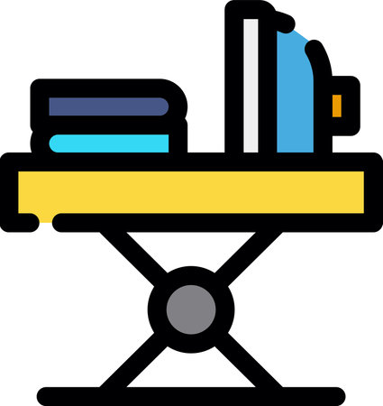 Iron Table Creative Icon Designのイラスト素材