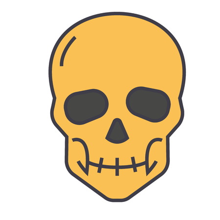 Skull illustration.のイラスト素材