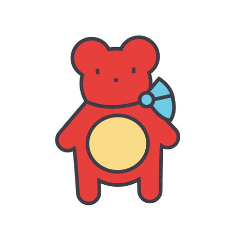 Teddy bear concept.のイラスト素材
