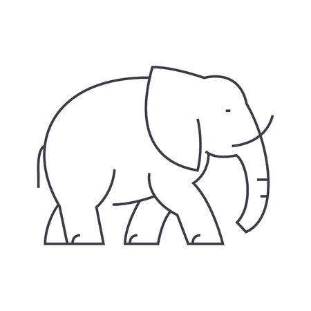 elegant dress  vector line icon, sign, illustration on white background, editable strokesのイラスト素材