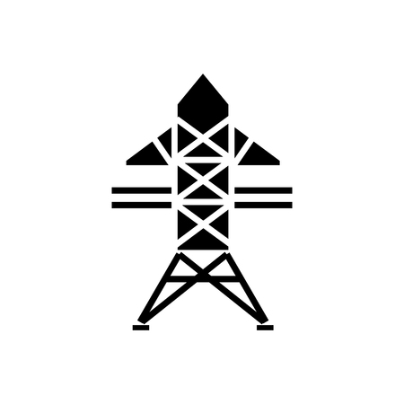 Power line iconのイラスト素材