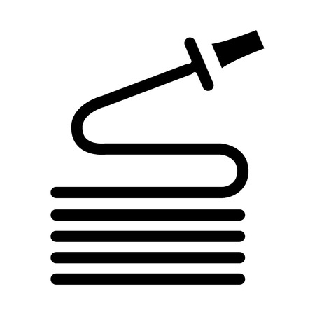 hose icon, illustration, vector sign on isolated backgroundのイラスト素材