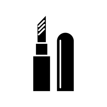 lipstick icon, illustration, vector sign on isolated backgroundのイラスト素材