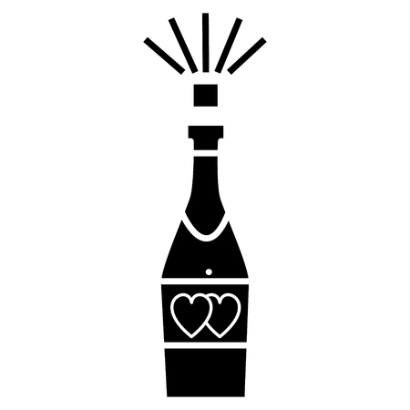 43+ Popping Champagne Bottle Clipart Black And White PNG